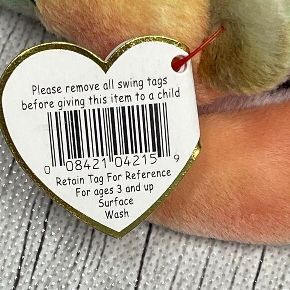 Rare Sammy the Bear TY Beanie Baby - Retired w/Errors - Picture 4 of 7